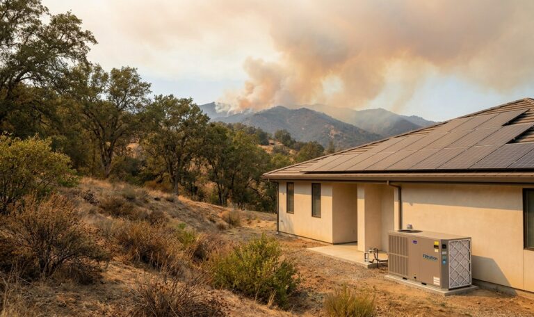Best HVAC systems for wildfire smoke filtration in California