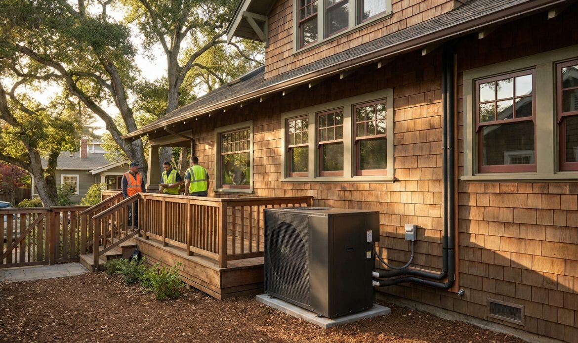 Heat pump installation for older Bay Area homes
