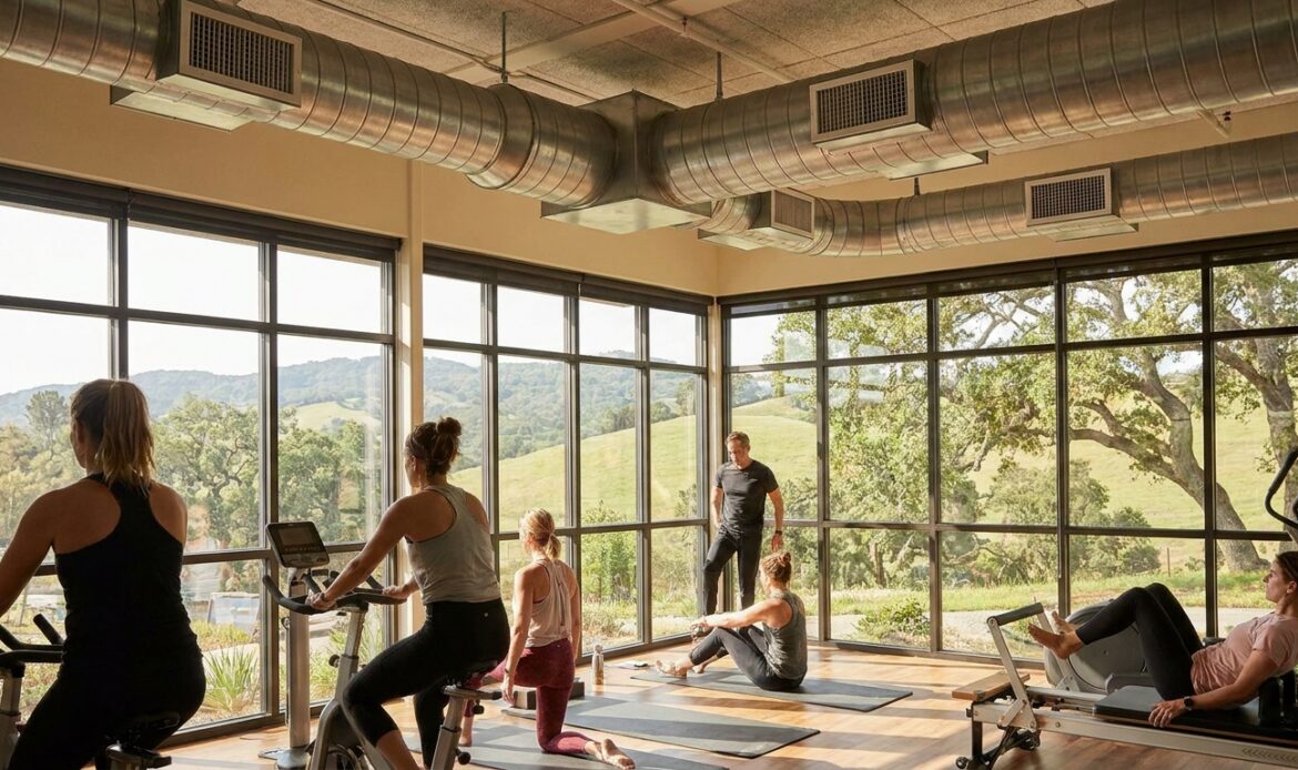 Commercial HVAC for a fitness studio in Marin County