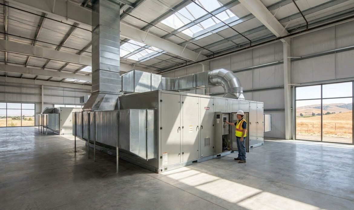 Commercial HVAC for a warehouse in Solano County