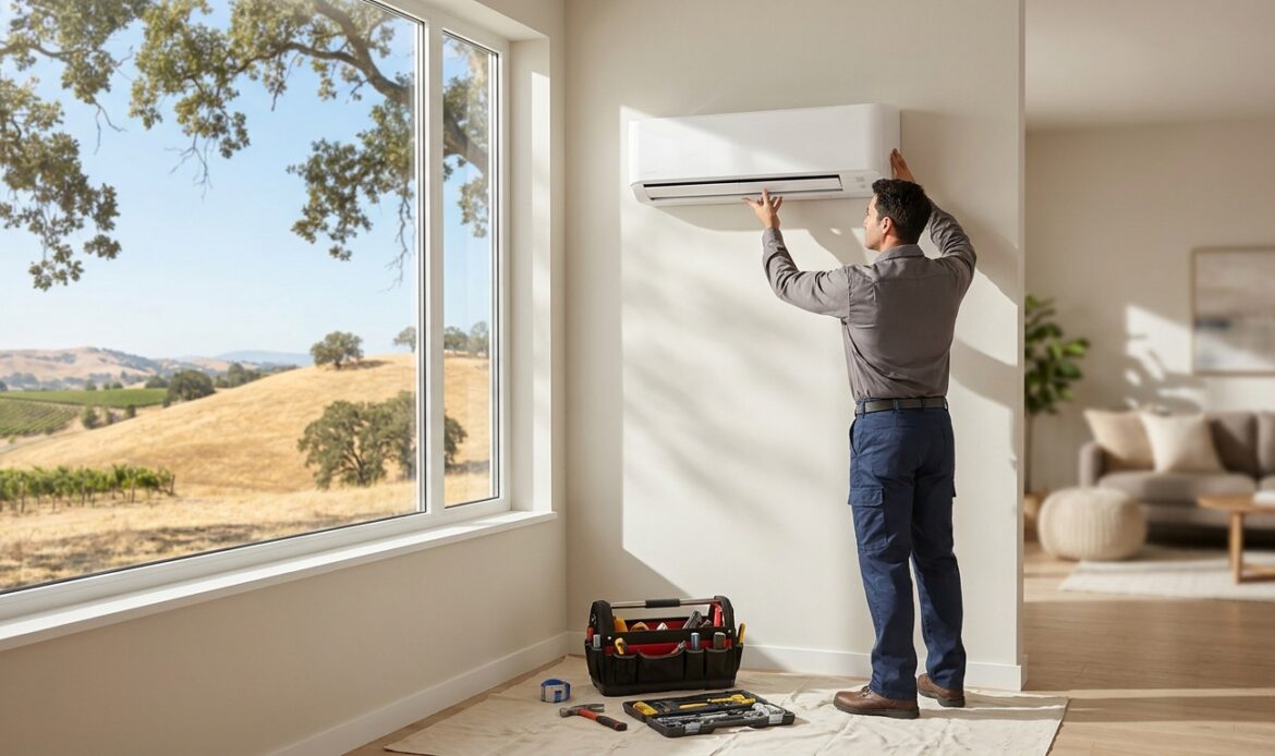 Ductless mini-split installation in Solano County, CA