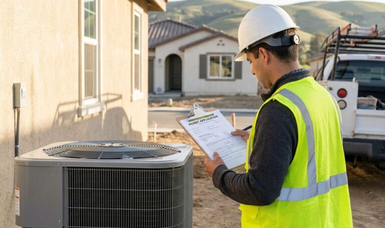 How to get an HVAC installation permit in California