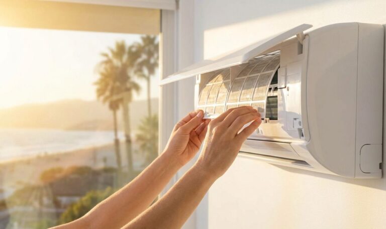 How to maintain a ductless mini-split year-round in California