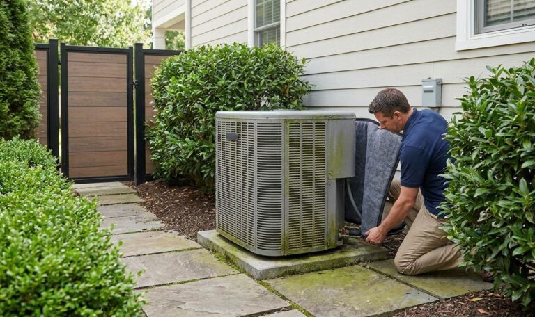 How to reduce noise from an outdoor HVAC unit
