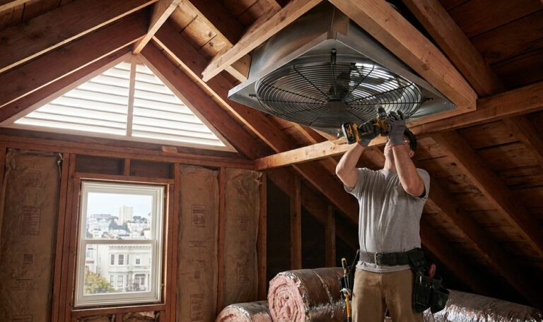 Whole house fan installation in the Bay Area